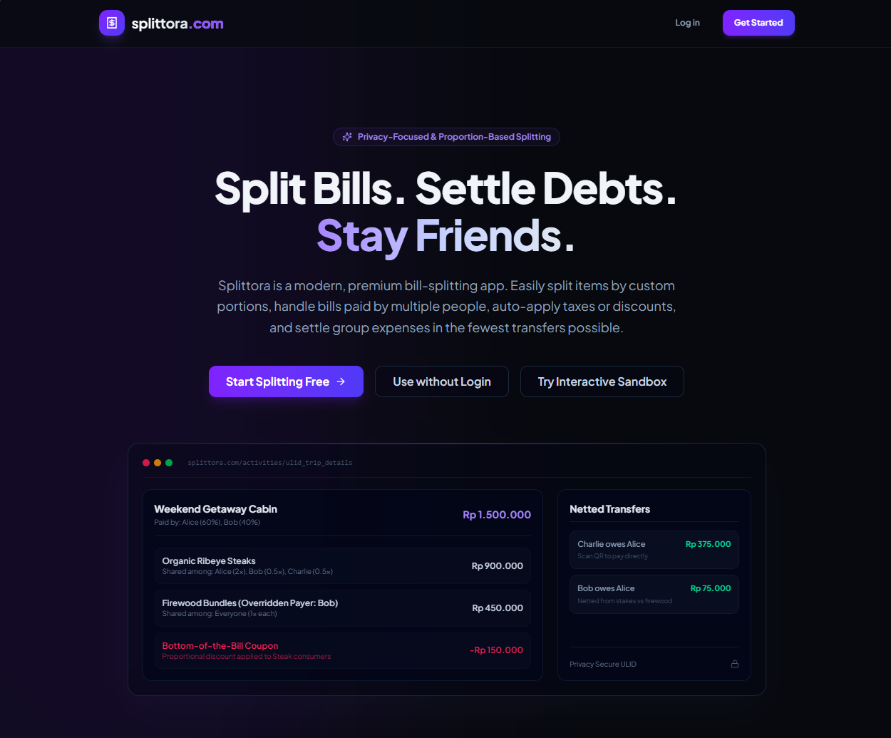 Aplikasi Split Bill Multi Receipt